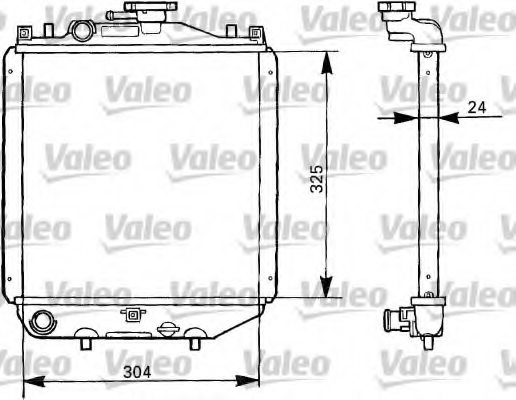 VALEO 731290 Radiator, engine cooling